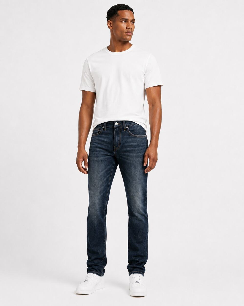 NWT True Religion Geno Rivet Slim Jeans Men’s 34 Dark Mirage Wash